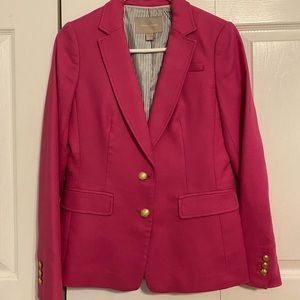Pink Blazer, gold buttons